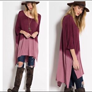 Oversized Dip Dyed Tunic